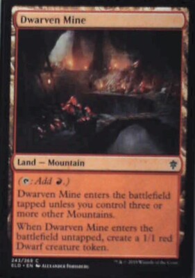 Dwarven Mine - Throne of Eldraine: #243, Magic: The Gathering Nm R89