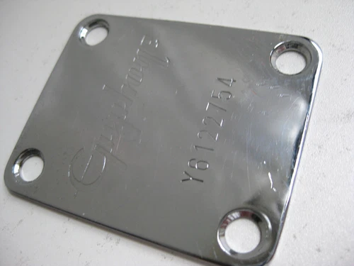 Vintage Epiphone Les Paul Guitar Neck Plate Part Project Upgrade