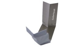 1 - Aluminum 6 - Inch Gutter Outside Strip Miter Color White