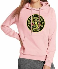 Pullover Hoodie Cobra-Kai-Snake-Logo-Strike-Hard-First-No-Mercy-Hoodie for Women