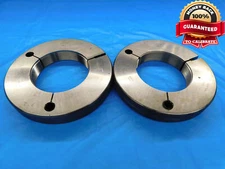 3.527 12 NS 3 AN18 LOCKNUT THREAD RING GAGES GO NO GO P.D.'S = 3.4729 & 3.4655