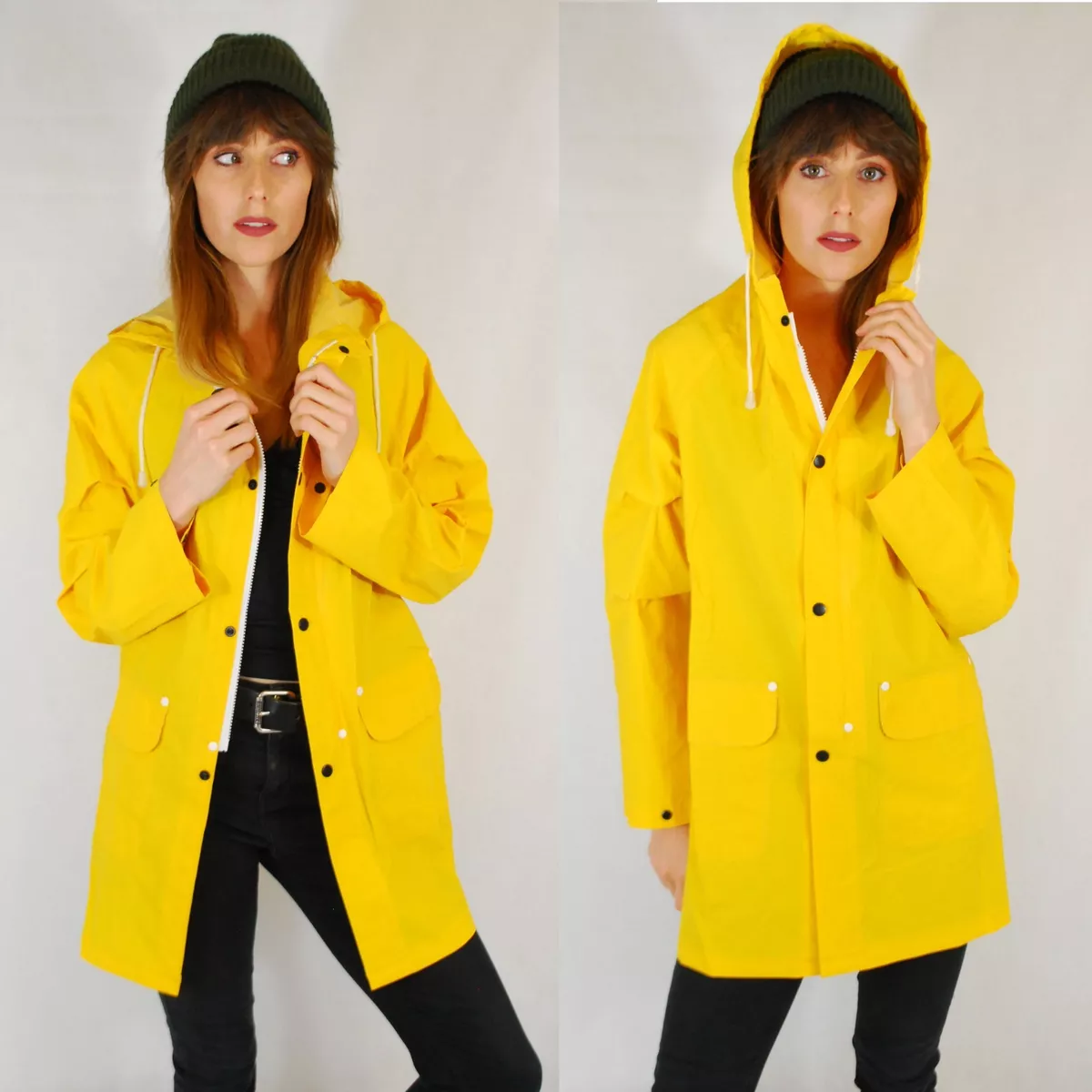 Fishermans Yellow Mac Raincoat Jacket Coat - Festival/Outdoors 8 10 12 14  16 18