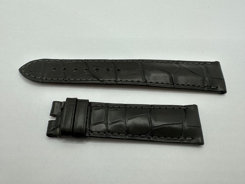 ORIGINAL NEW OMEGA Leather Band Strap 20MM x 18MM Grey Brown OEM CUZ006771 - Picture 2 of 8