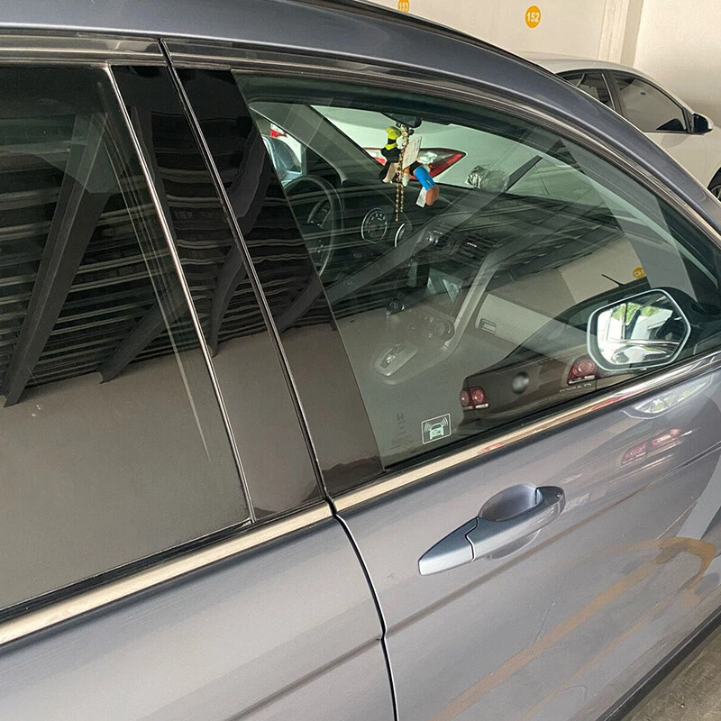 Ajuste Infiniti FX35 FX45 2003-08 07 06 negro brillante postes de pilar moldura de puerta reemplazo Foto 4 de 4