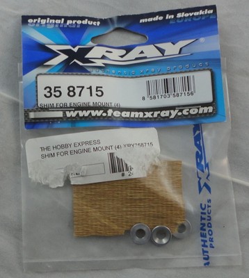 Team XRAY XB8R 1/8th Buggy Engine Mount Shims XRA358715