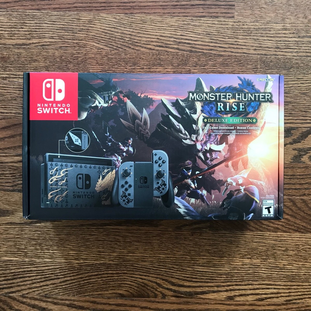 New Sealed Nintendo Switch MONSTER HUNTER RISE Deluxe Edition Gray/Gray