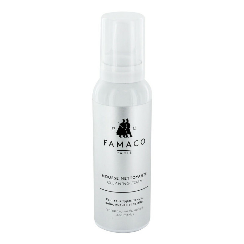 Famaco Cleaner Mousse Leather Suede Nubuck Fabric Spray Cleaning Foam Dust Stain