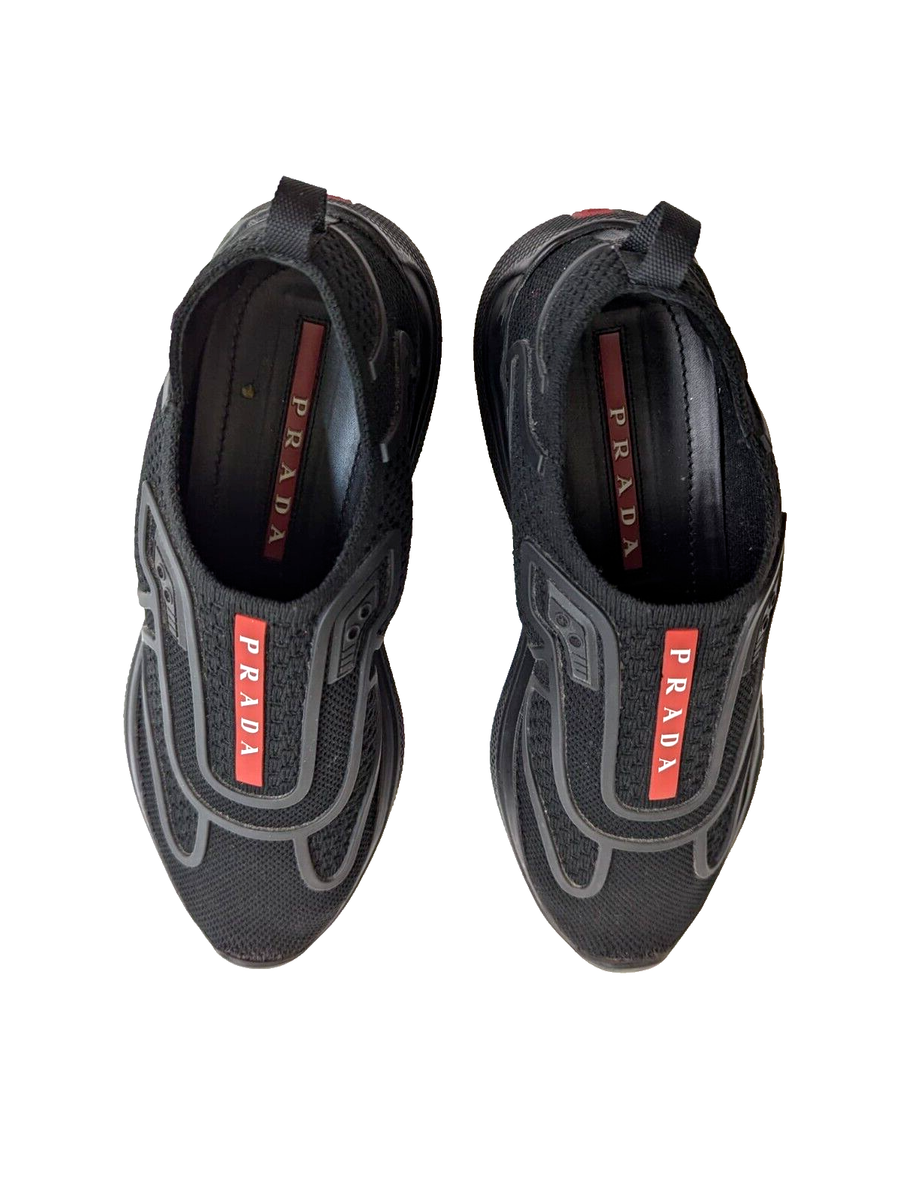 PRADA America's Cup Re-Nylon Knit Technical Slip On Sneakers PRADA America's Cup Re-Nylon Knit Technical Slip On Sneakers