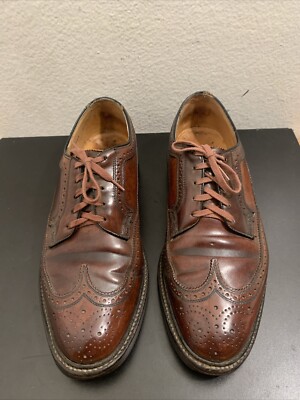 Florsheim Imperial 97626 V-Cleat Brown Shell Cordovan Derbys Size