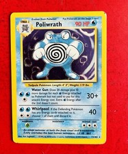 Lotto Carte Pokemon Poliwrath 13/102 Set Base Bellissimo
