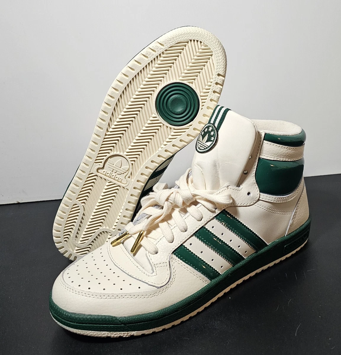 NEW- Mens Adidas Originals TOP TEN RB #IF7812 - Off White/Dark Green - Size 12 Mens Adidas Originals TOP TEN RB IF7812 Off White/Dark Green  main image 2