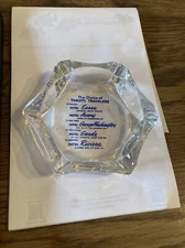 Vintage Ashtray Carter Hotels Branches,The Choice of Thrifty Travelers  4-1/2" 