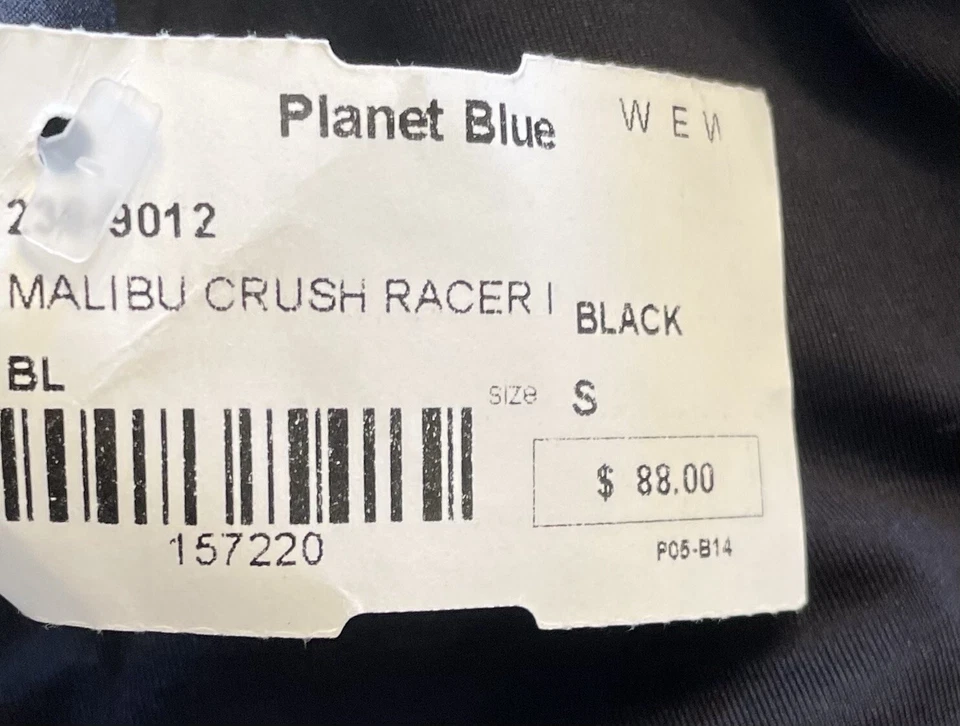 Sutiã biquíni novo com etiquetas Blue Life preto sólido Malibu Crush Racer tamanho pequeno novo $88 - Imagem 4 de 4