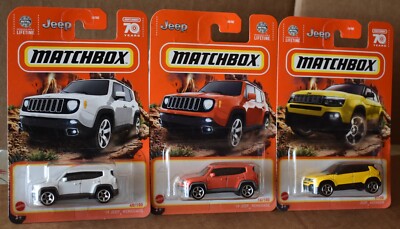 Matchbox 2019 JEEP RENEGADE & JEEP AVENGER LOT OF 3 NEW