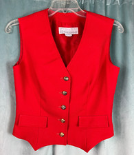 Rare 70s American Airlines Stewardess  Vest Orange Flight Attendant Uniform