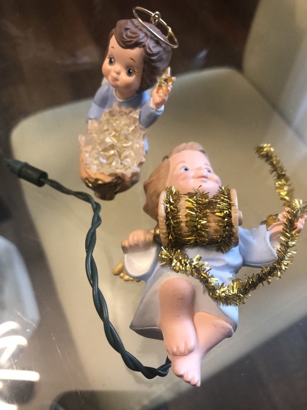 HALLMARK STARLIGHT ANGEL 1990 MAGIC LIGHT  And 1991 CHRISTMAS KEEPSAKE ORNAMENTS