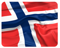 Mousepad Norwegen Flagge 24X19 Norway Fahne Mauspad Unterlage