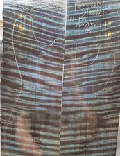 Space Curly redwood hybrid top guitar top wood bass figured wood luthier supply