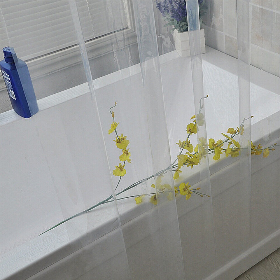 ANAZOZ Anti-Schimmel Duschvorhang – Transparent Mit Muster | 80x180 Cm