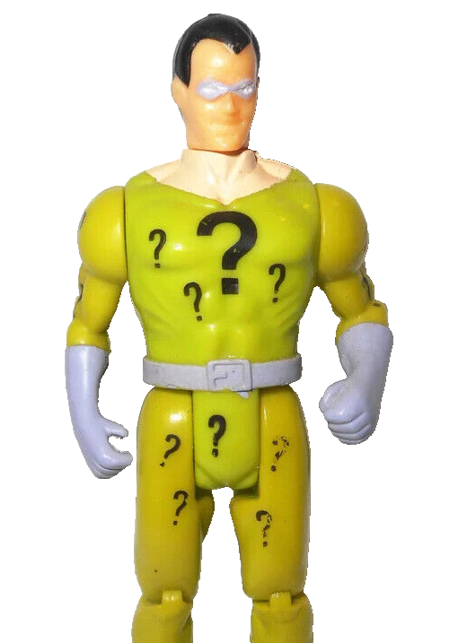 DC universe 1990 the RIDDLER batman super heroes powers toybiz toy