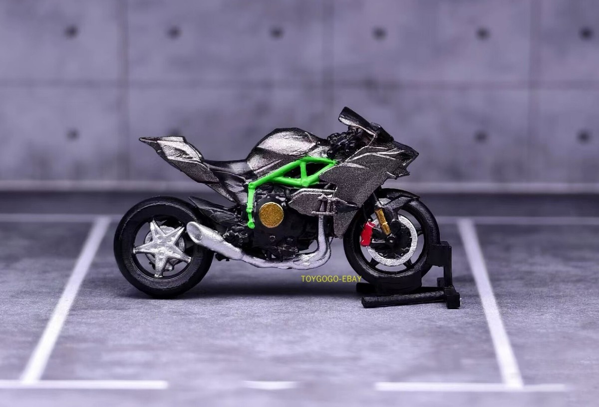 3D PRINT 1/64 motorcycle kawasaki Ninja H2R color fit 1:64 car