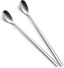 9-Inch Long Handle Spoon, Coffee Stirrers Ice Tea Spoon Premium 18/10 Stainless