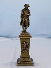 19th C Bronze Statue France Emperor Napoleon Bonaparte Waterloo Battle War