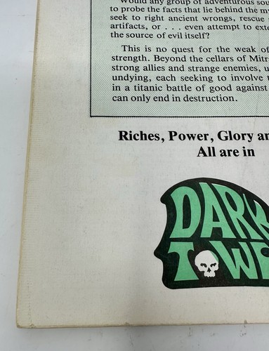 Judges Guild Dark Tower Fantasy Game Aid Advanced Dungeons & Dragons #88 1980 - Picture 13 of 14