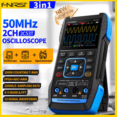 2C53T 2C23T Upgrade 3in1 Oscilloscope Multimeter Signal Generator 50MHz Bandwidt