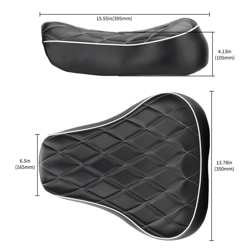 Motorcycle Driver Solo Seat For Harley Sportster XL 883 1200 48 72 1983-2003 Foto 2 de 4