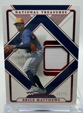 2025 Panini National Treasures Brice Matthews Blue Relic #TT-BM  46/75 RC