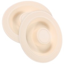 2Pcs Reusable Rubber Drainage Seal Covers Leak Proof Sink Plugs White for Home