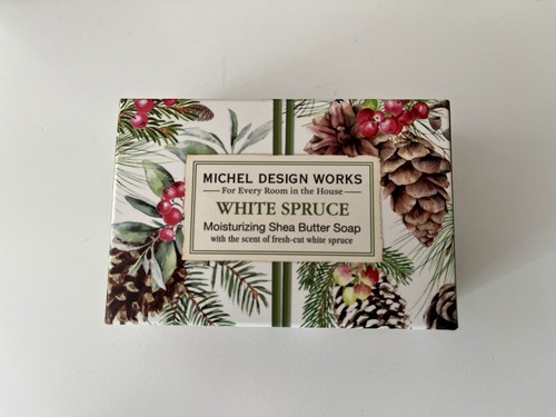 Michel Design Works Hand & Body Lotion Shea Butter Soap White Spruce NEW IN BOX - Picture 2 of 7