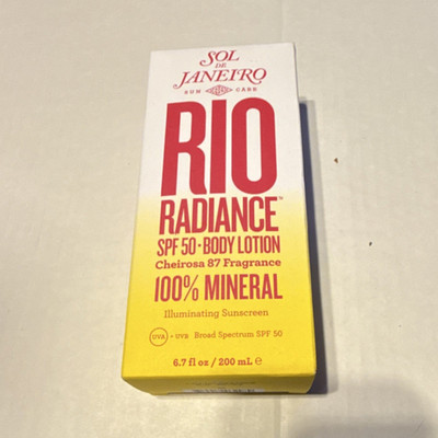 Sol de Janeiro Rio Radiance SPF 50 Mineral Body Lotion Broad Spectrum 6.7oz