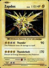 Zapdos Holo Holo Rare XY - Evolutions 42/108 LP on eBay