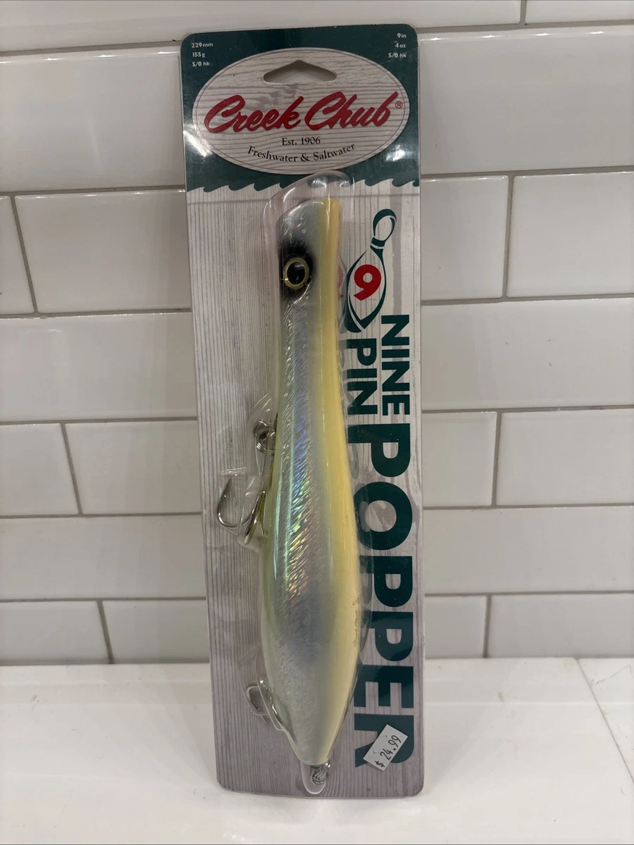 Magnifique ensemble original vintage de 4 boîtes vides Creek Chub