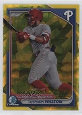 2024 Bowman Sapphire Edition Chrome Prospects Yellow /75 TayShaun Walton 1i72