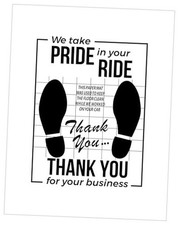 18" x 24" White Car Paper Floor Mats,50Pcs Vehicles Disposable Floor