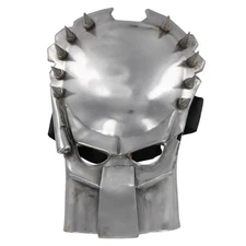 Fantasy Predator Warrior Movie 20 Gauge Steel Armor Battle Face Shield Helm