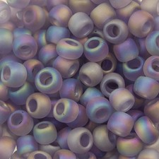 8/0 TOHO ROUND Transparent Rainbow Frosted Light Tanzanite Seed Bead 8g 