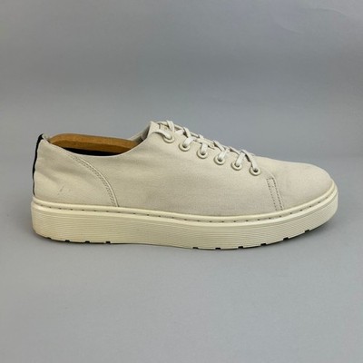 Dr. Martens Turnschuhe Herren UK 11 Dante Canvas Niedrig Schnürung Beige AirWair Freizeit