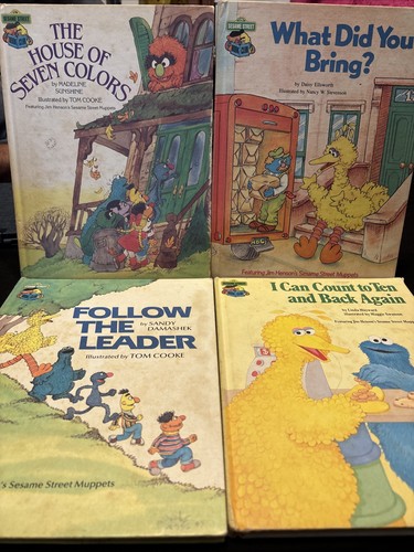 Sesame Street Book Club Lot of 4 Vintage 1980 Hardcover - Picture 1 of 15