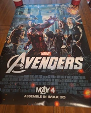 The Avengers MARVEL - 2012 27x40 Rolled IMAX Movie Poster - DOUBLE SIDED