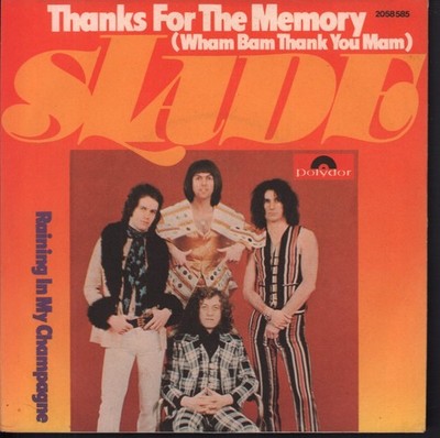 Slade Thanks For the Memory 7'' vinyl Germany Polydor 1975 pic sleeve 2058585