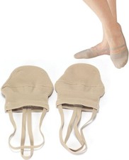 Half Toe Shoe Sole Sock Made of Knitted Cotton for Ballet Dancers and Rhythmic G