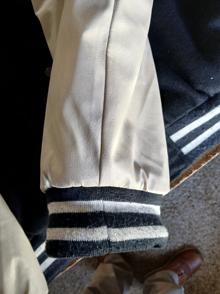 Мужская винтажная кожаная куртка Chrysler 2XL 2000-е на молнии - Изображение 4 из 4