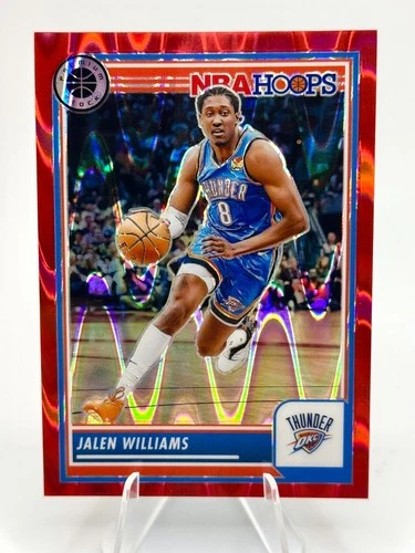 2023-24 Panini Nba Hoops Premium Stock - Red Seismic #117 Jalen Williams