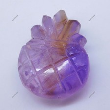 28.25 Ct Natural Ametrine Pineapple Carving Shape Certified Untreated Gemstone