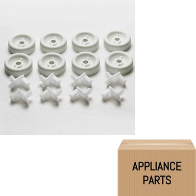 #ad 33762711 N For GE Dishwasher Lower Rack Roller Wheel Set of 8 Part # Model $16.97