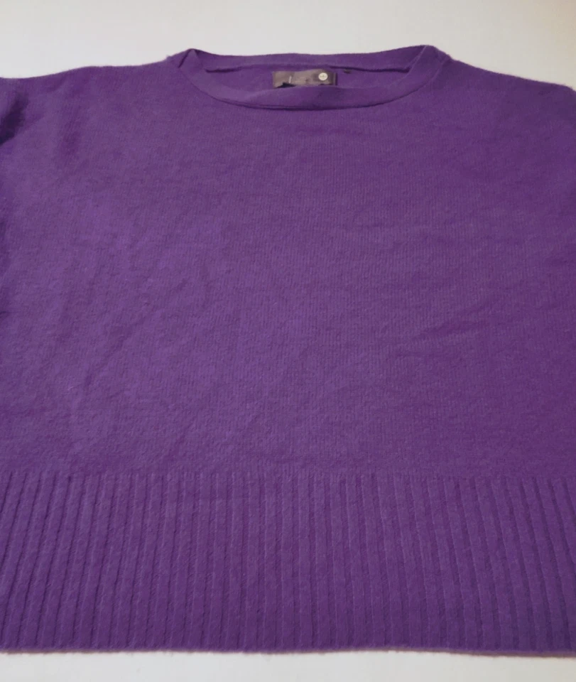 Suéter para mujer ANTHROPOLOGIE 100 % CACHEMIR (XS) púrpura CUERPO ANCHO Foto 3 de 4